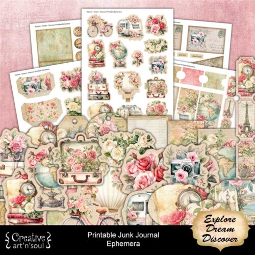 Printable Junk Journal Elements & Ephemera