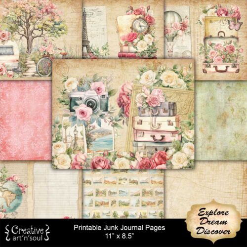 Printable Junk Journal Paper