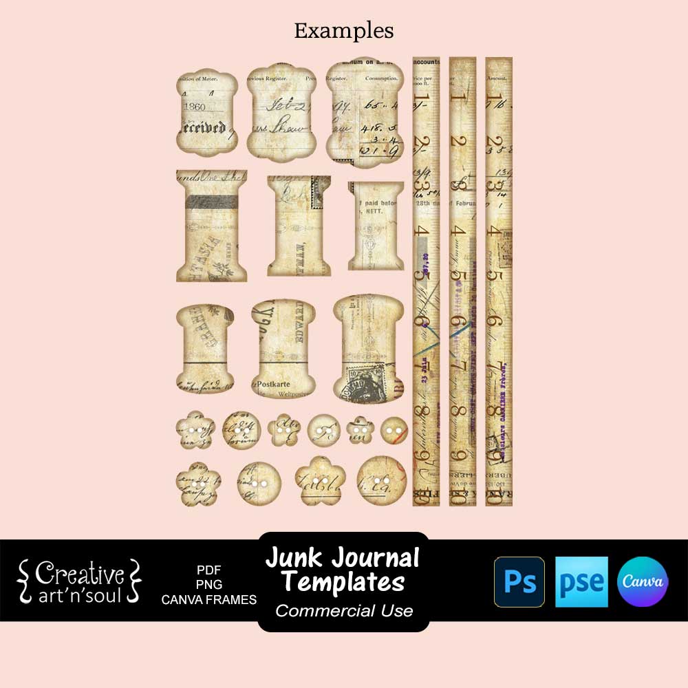 Printable Junk Journal Templates Printable Junk Journal Templates