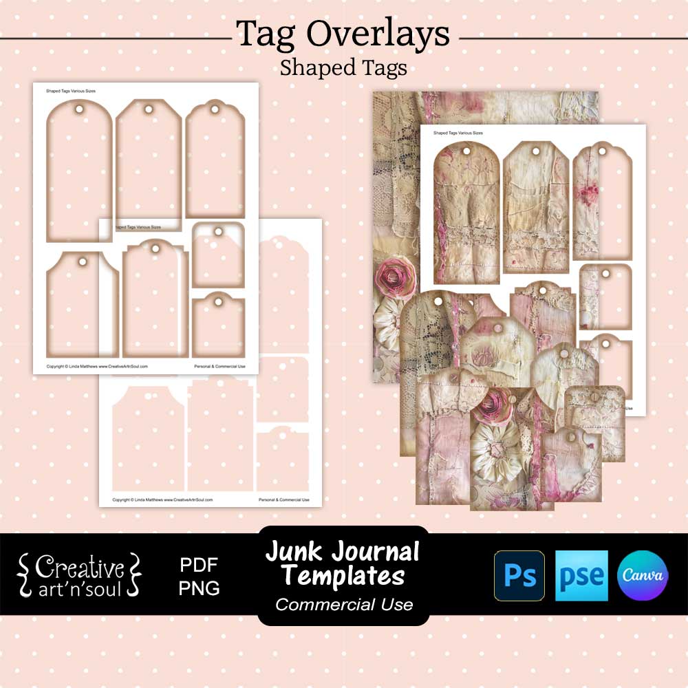 Printable Junk Journal Tag Templates Printable Junk Journal Tag Templates