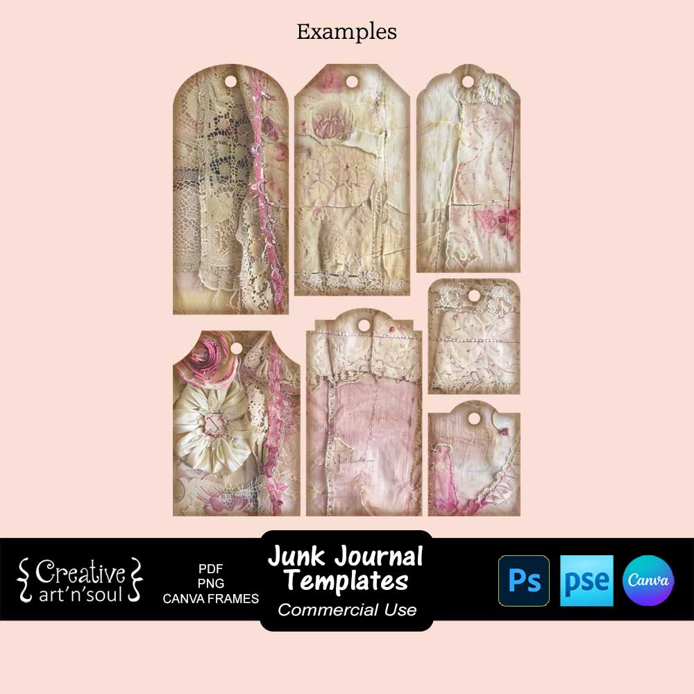 Printable Junk Journal Tag Templates