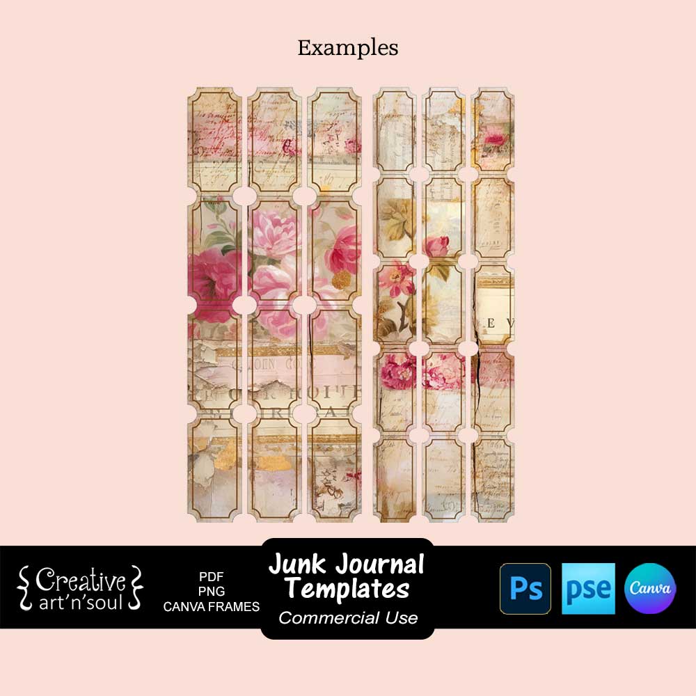 Printable Junk Journal Ticket Templates Printable Junk Journal Ticket Templates