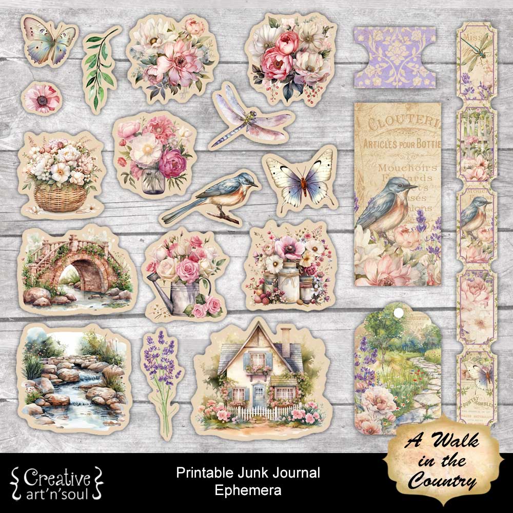 Printable Junk Journal Elements & Ephemera Printable Junk Journal Elements & Ephemera