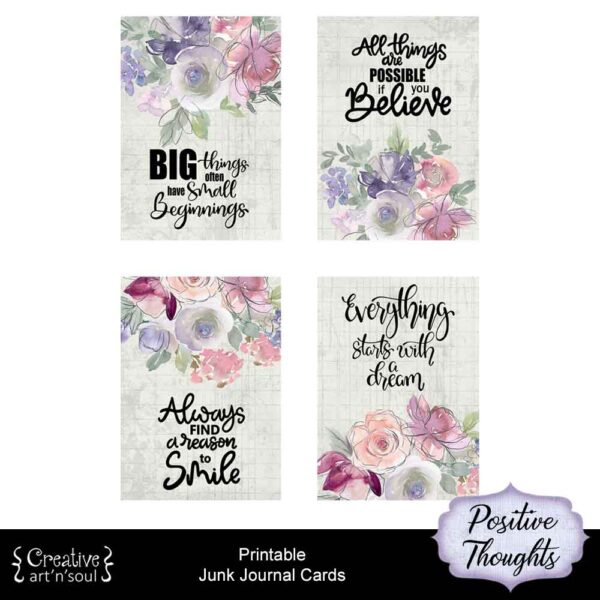 Printable Junk Journal Cards
