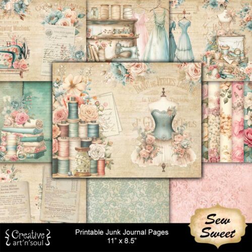 Printable Junk Journal Paper