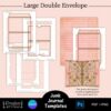 Printable Junk Journal Templates, Large Double Envelope