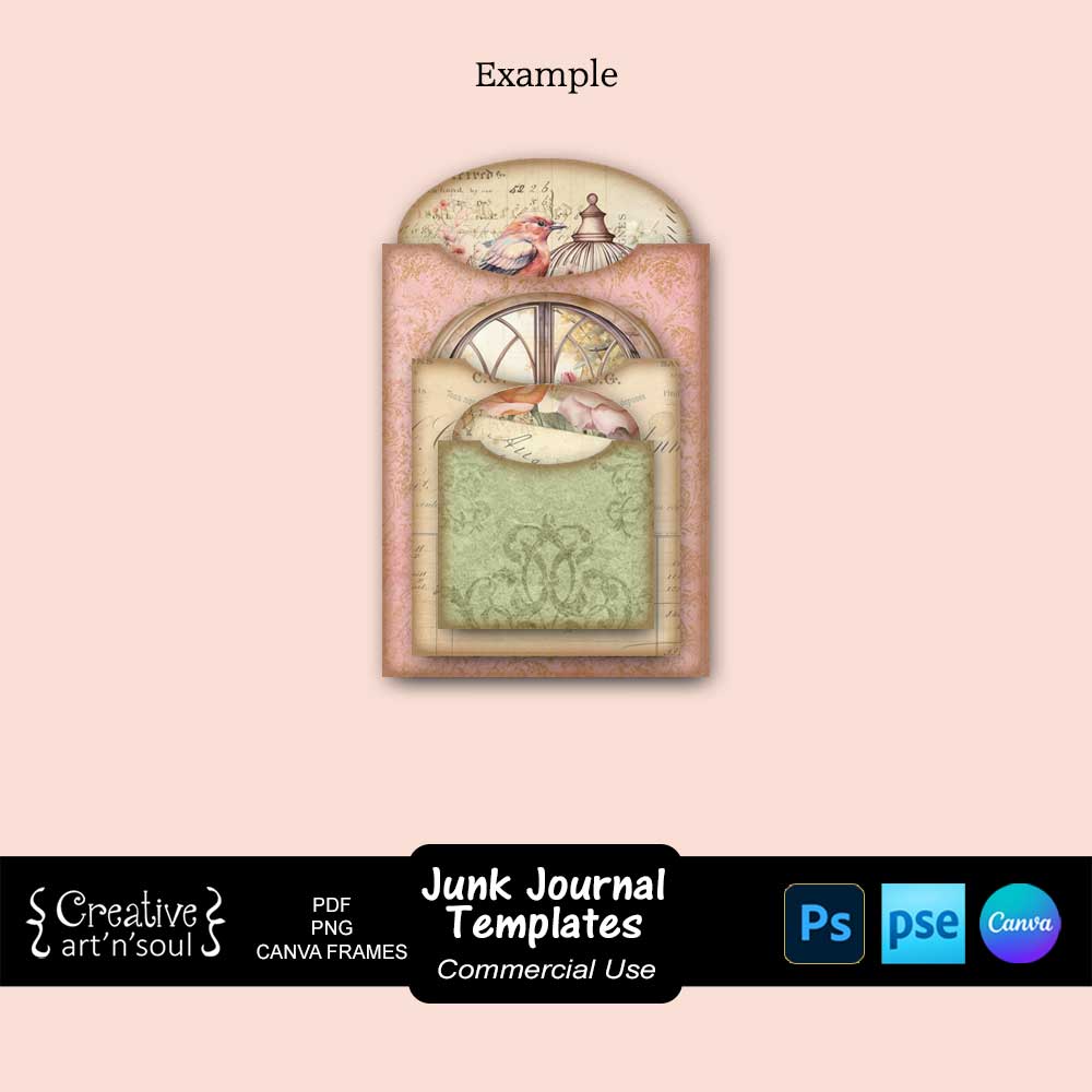 Printable Junk Journal Templates Printable Junk Journal Templates