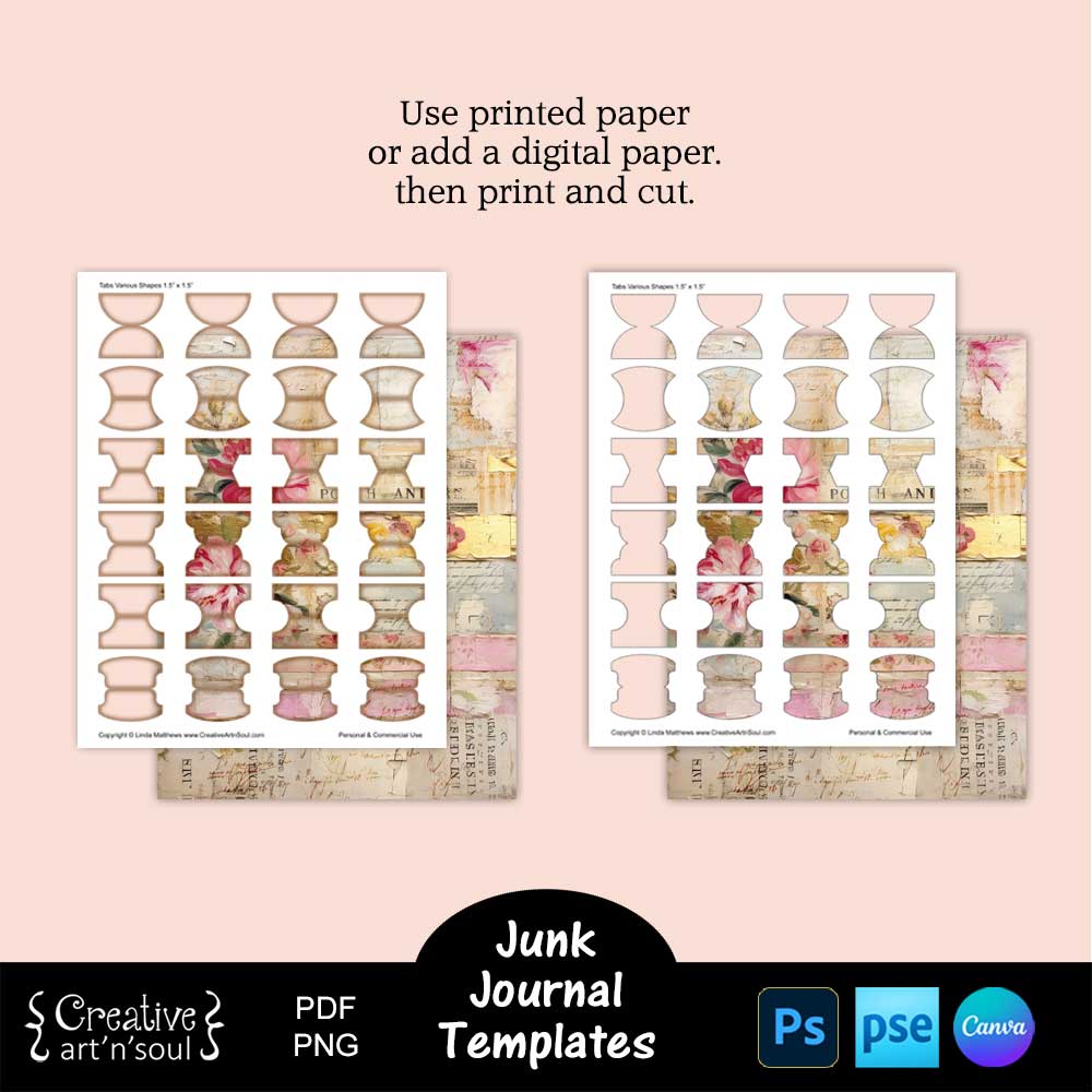 Printable Junk Journal Template Printable Junk Journal Template