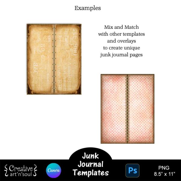 Printable Junk Journals Templates