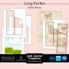 Printable Junk Journal Pocket Templates Tall and Skinny