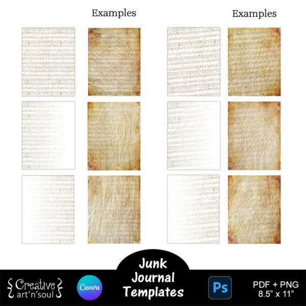 Printable Junk Journals Templates