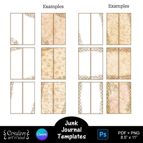 Printable Junk Journals Templates