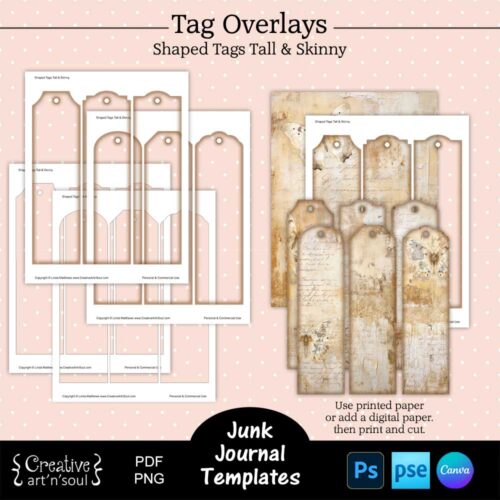 Printable Junk Journal Tag Templates