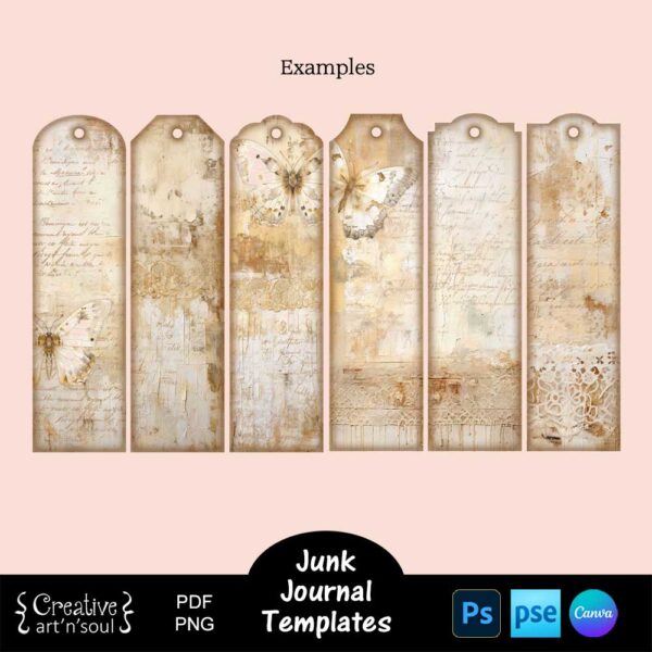 Printable Junk Journal Tag Templates