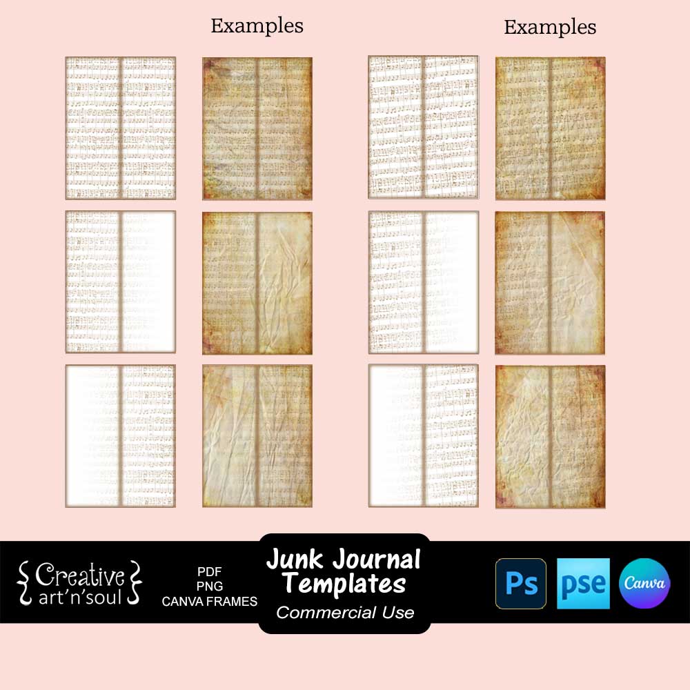 Printable Junk Journals Templates Printable Junk Journals Templates