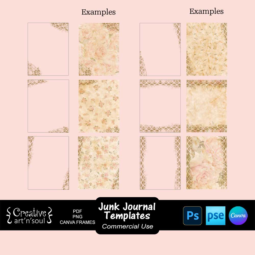 Printable Junk Journals Templates Printable Junk Journals Templates