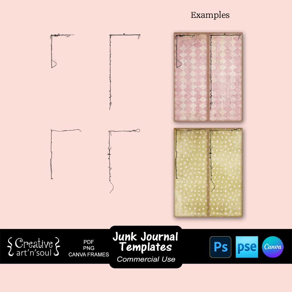 Printable Junk Journals Templates Printable Junk Journals Templates