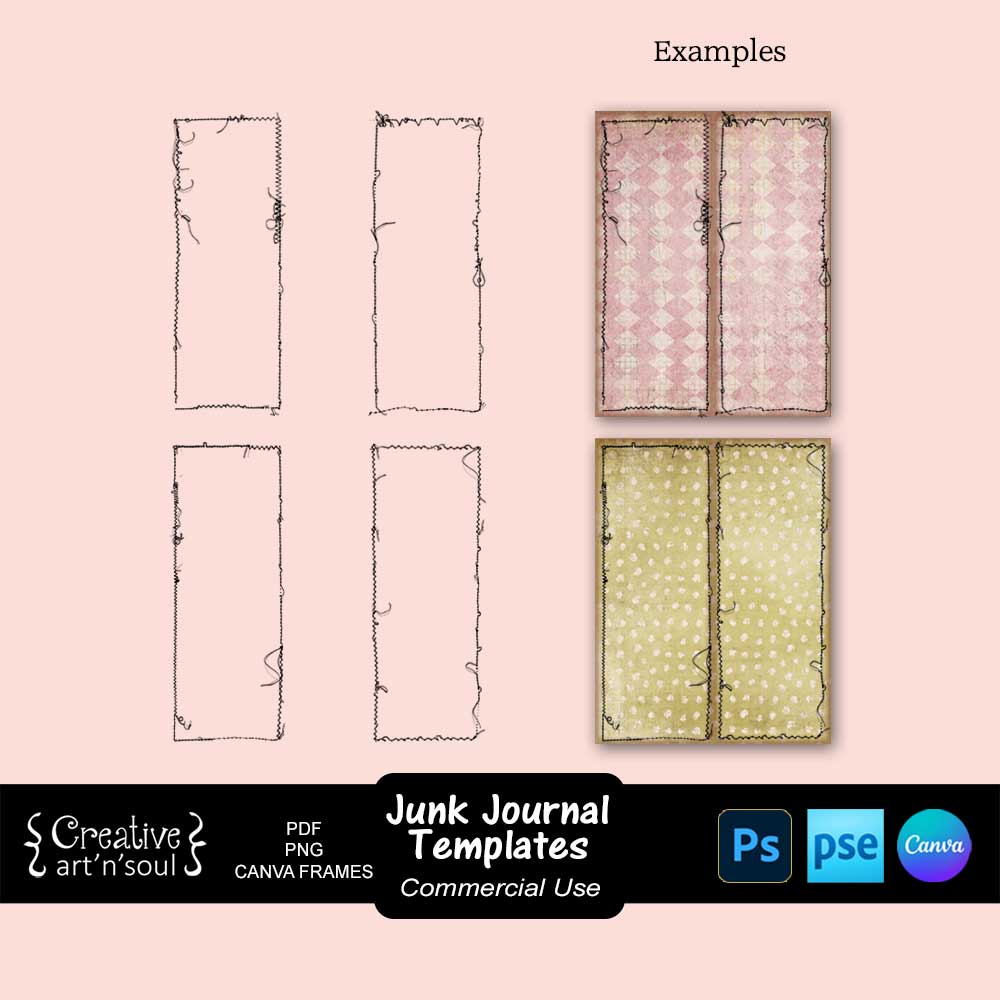 Printable Junk Journals Templates Printable Junk Journals Templates