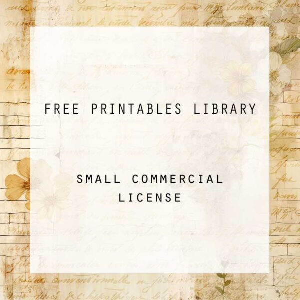 Free Printables Library Commercial License