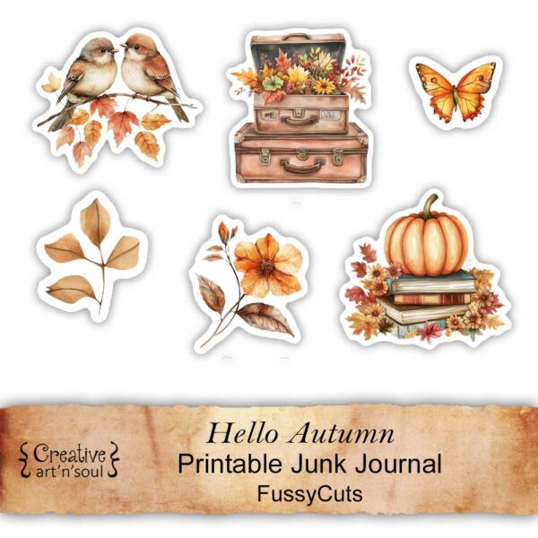 Printable Junk Journal Fussycuts