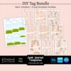 Printable Junk Journal Tag Template Bundle