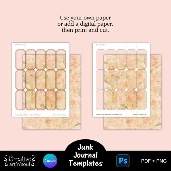 Printable Junk Journal Card Templates