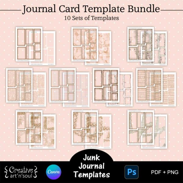 Printable Junk Journals Templates Bundle