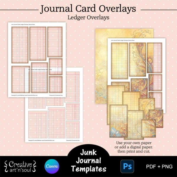 Printable Junk Journal Card Templates