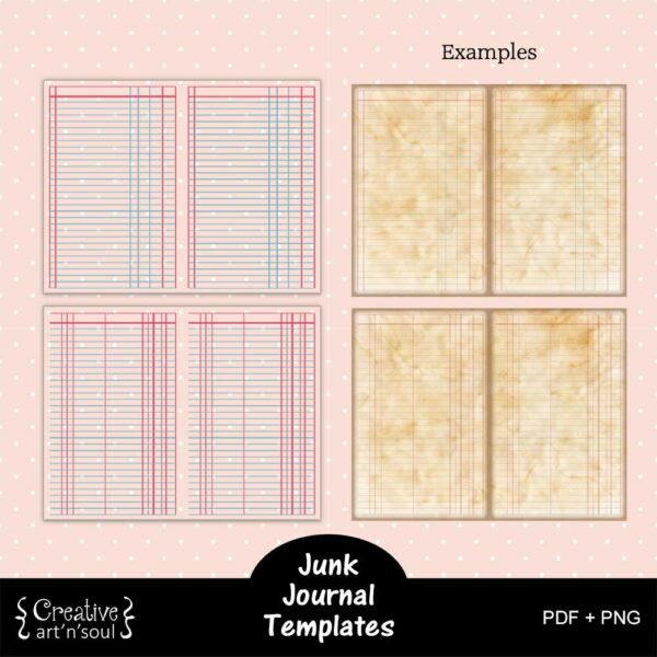 Printable Junk Journal Template