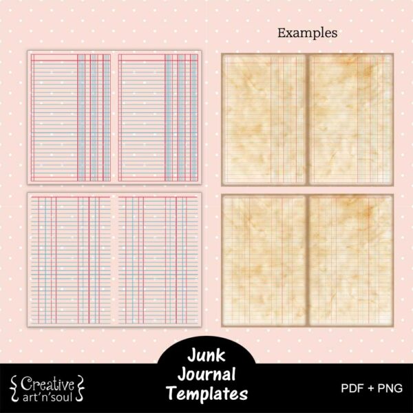 Printable Junk Journal Template