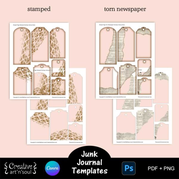 Printable Junk Journals Templates Bundle