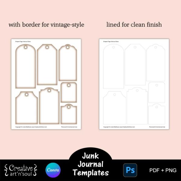 Printable Junk Journals Templates Bundle