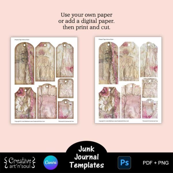 Printable Junk Journals Templates Bundle