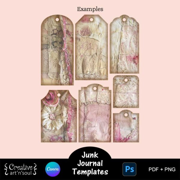 Printable Junk Journals Templates Bundle