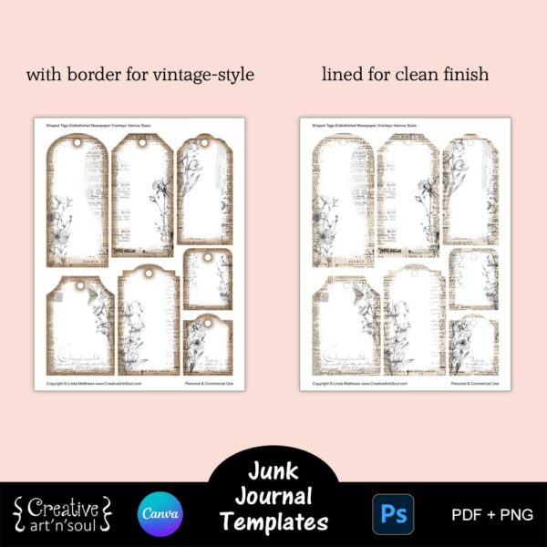 Printable Junk Journal Template