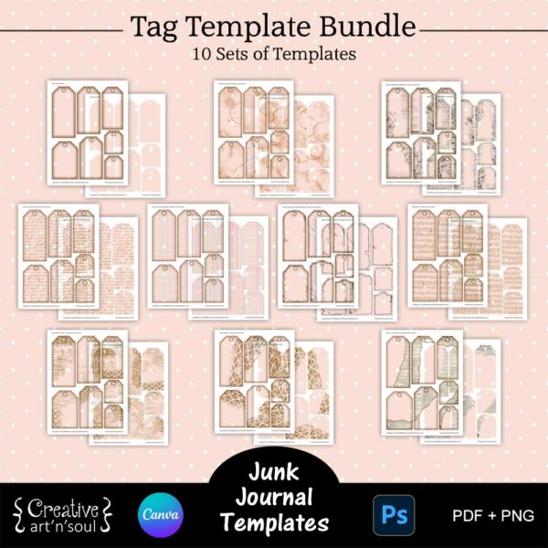 Printable Junk Journals Templates Bundle