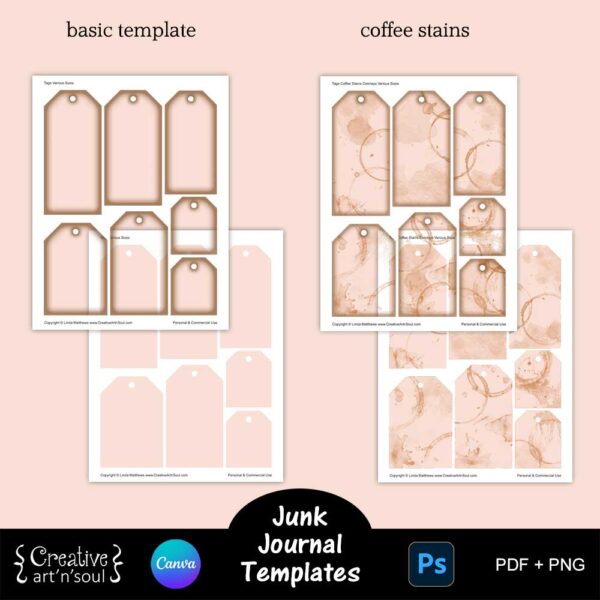 Printable Junk Journals Templates Bundle