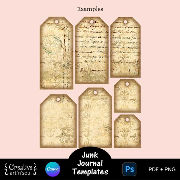 Printable Junk Journals Templates Bundle