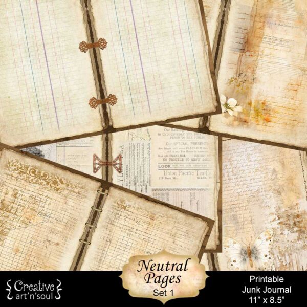 Printable Junk Journal Pages