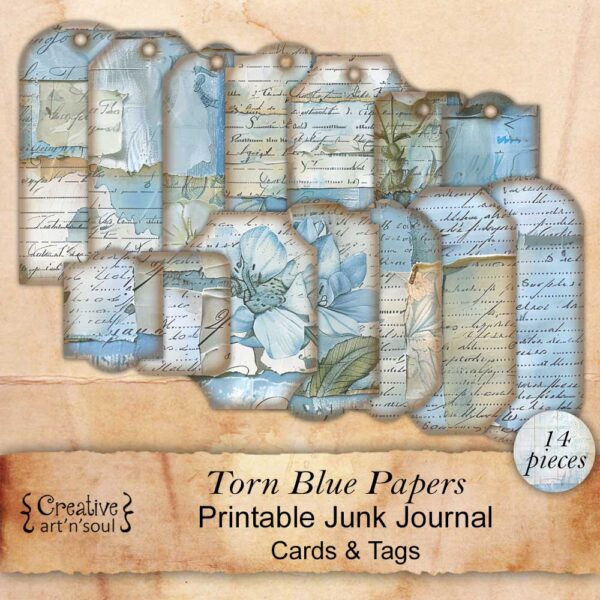 Printable Junk Journal Tags and Journal Cards