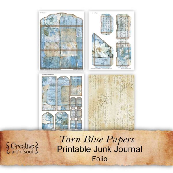 Printable Junk Journal Folio and Ephemera