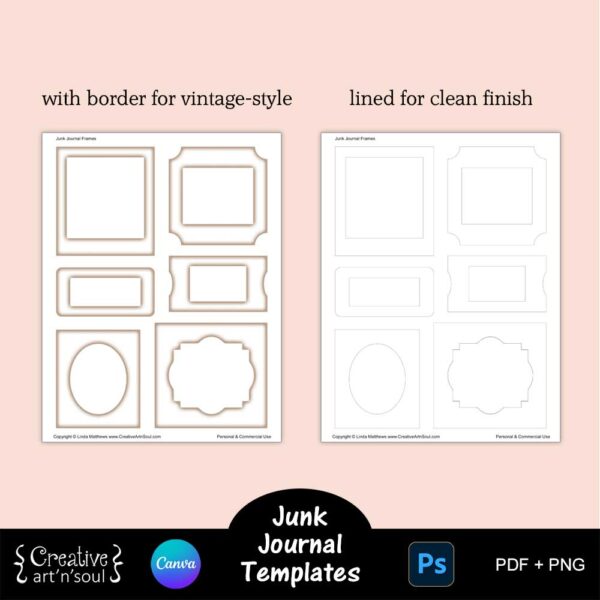 Printable Junk Journal Templates