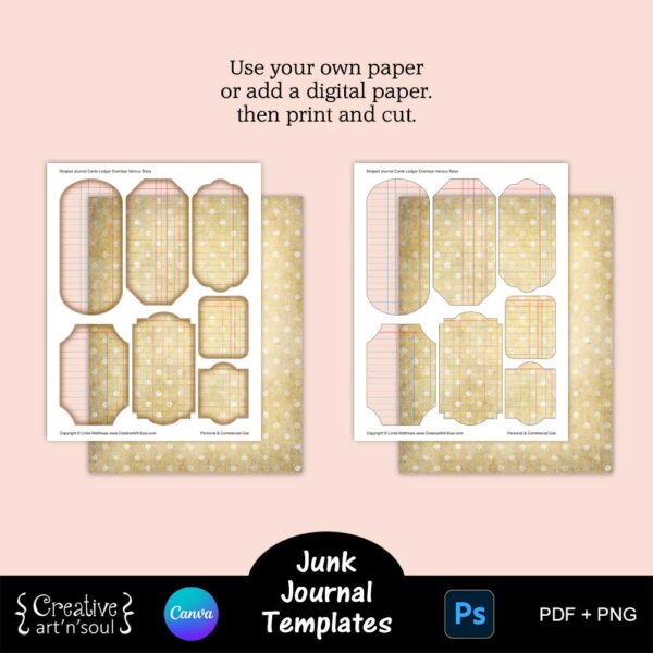 Printable Junk Journal Card Templates