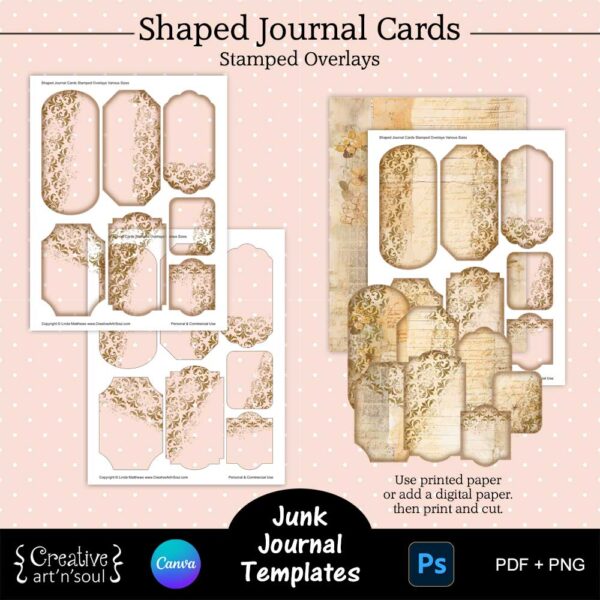 Printable Junk Journal Card Templates