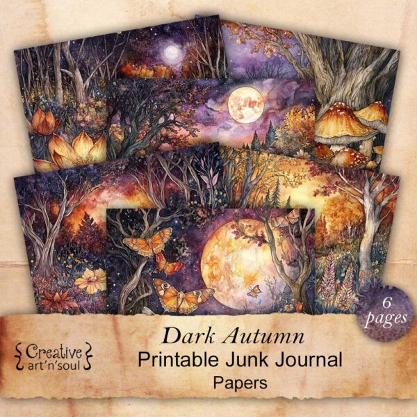 Printable Junk Journal Papers