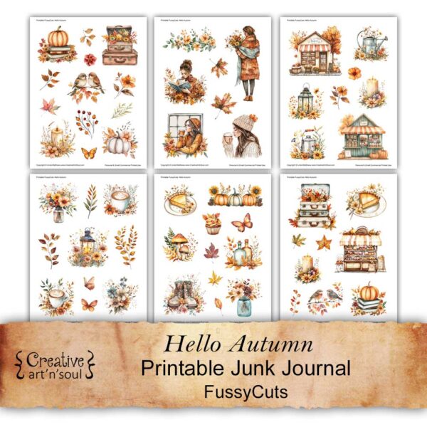 Printable Junk Journal Fussycuts