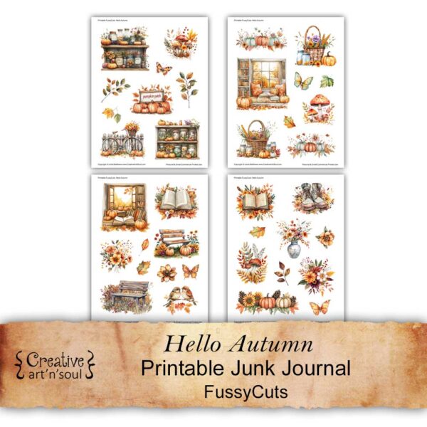 Printable Junk Journal Fussycuts