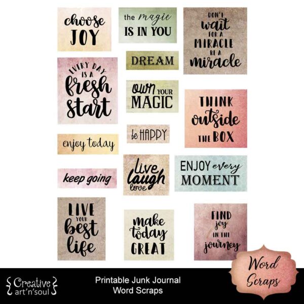 Printable Junk Journal Labels