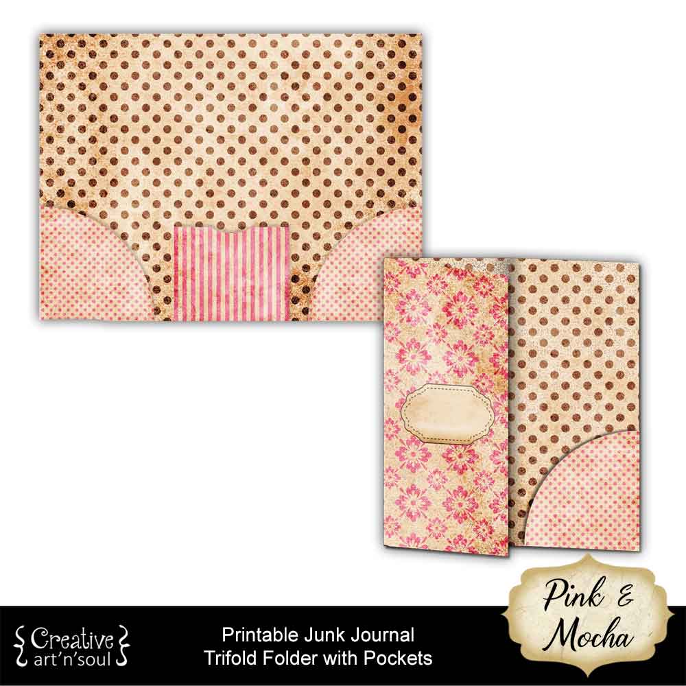 Printable Junk Journal Folder with Pockets Printable Junk Journal Folder with Pockets