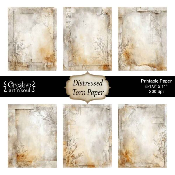 Printable Junk Journal Paper